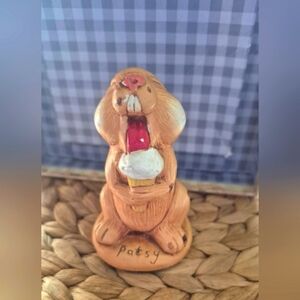 VINTAGE MOORECROFT HAND PAINTED AND MADE IN ENGLAND (PATSY LICKING AN ICE CREAM